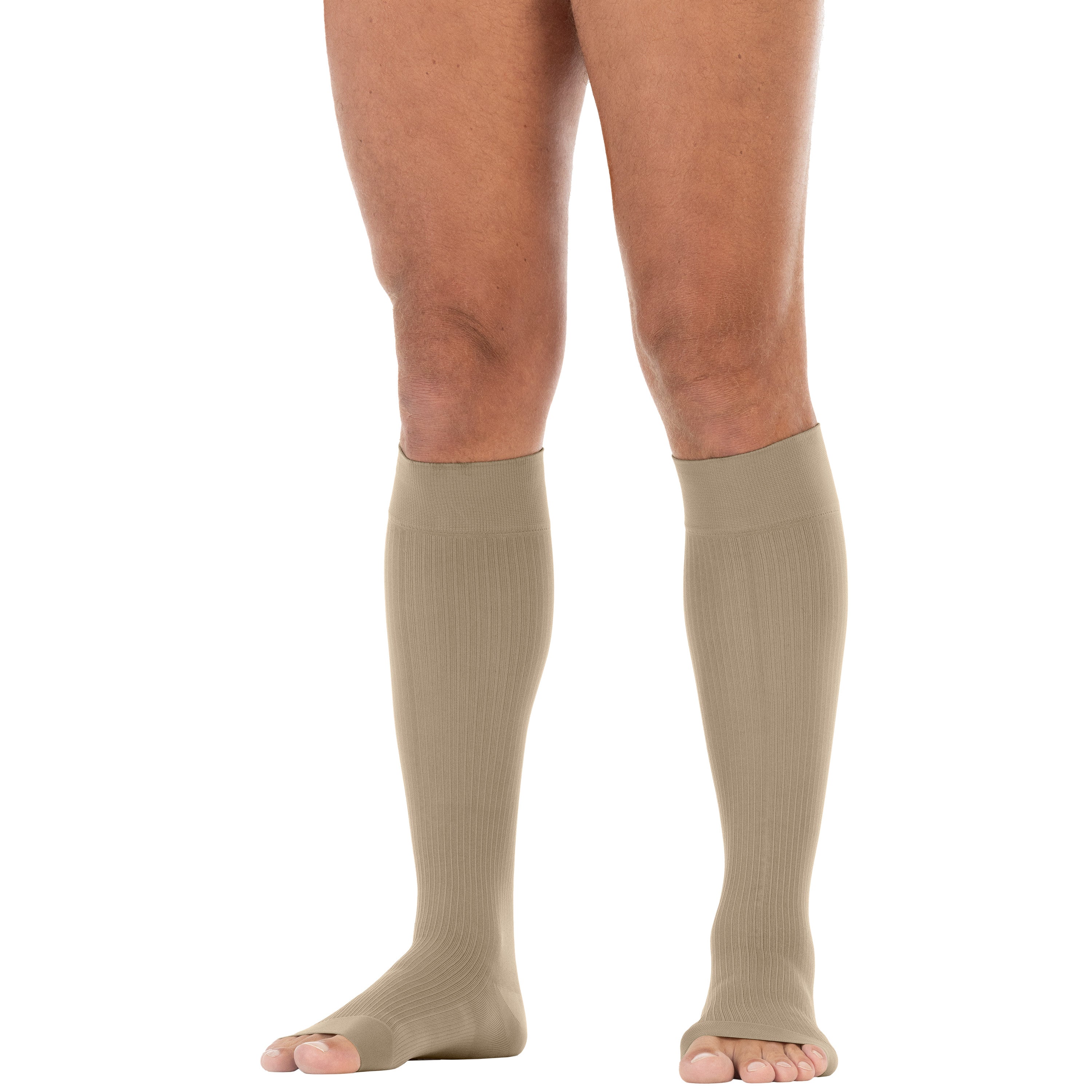JOBST® forMen Knee High w/ SoftFit Band 15-20 mmHg, Open Toe - Image 3