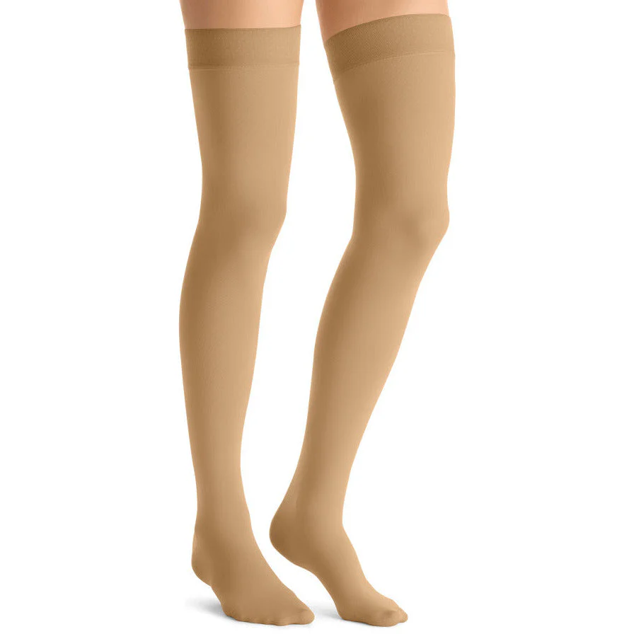 JOBST® Opaque Women's Thigh High 20-30 mmHg w/ Silicone Dot Top Band - Image 3