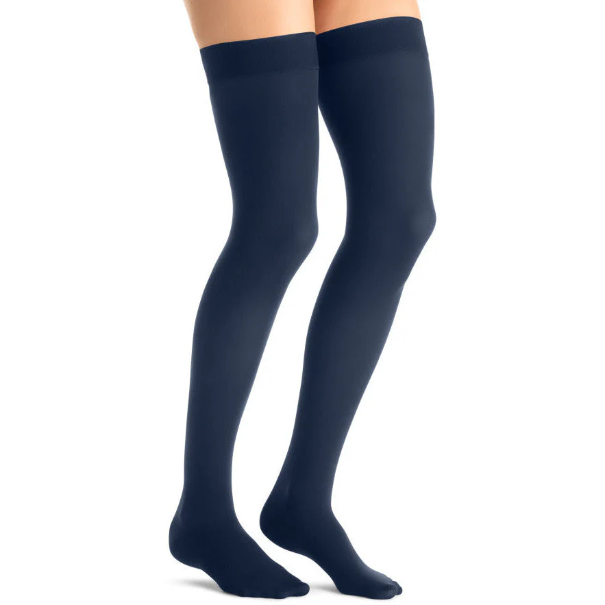 JOBST® Opaque Women's Thigh High 20-30 mmHg w/ Silicone Dot Top Band - Image 4