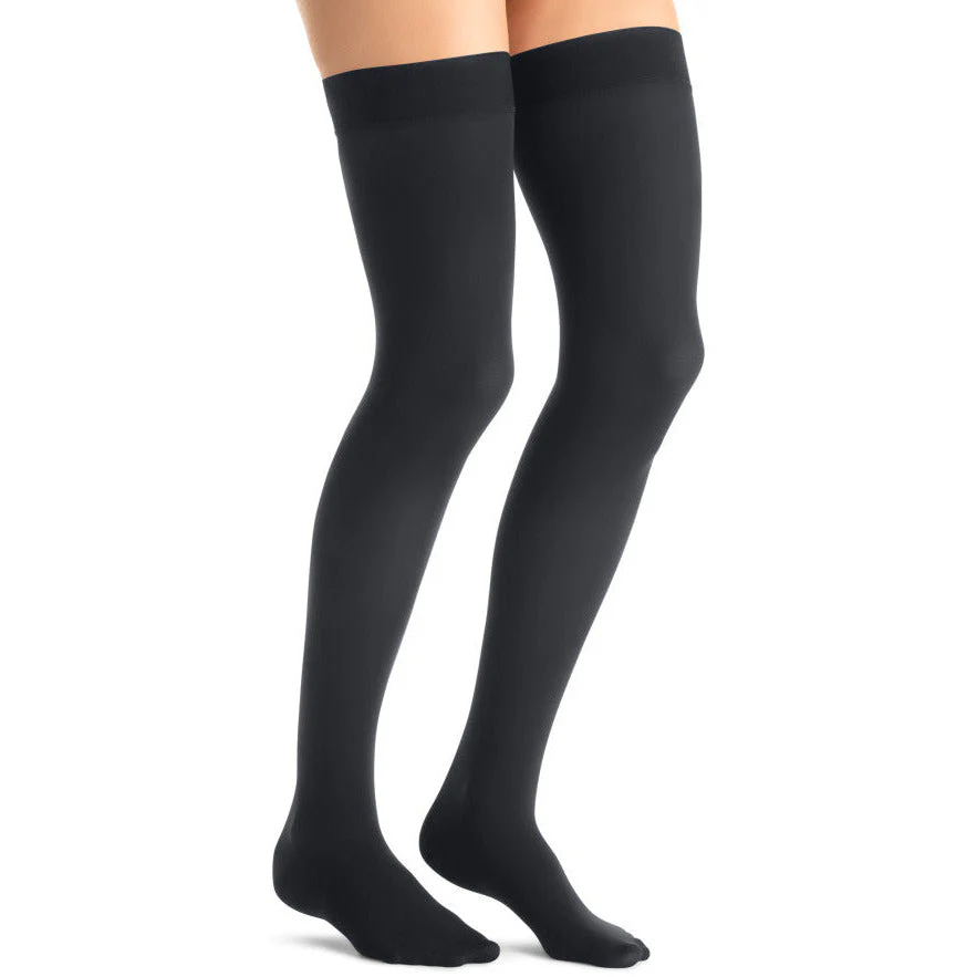 JOBST® Opaque Women's Thigh High 20-30 mmHg w/ Silicone Dot Top Band - Image 7