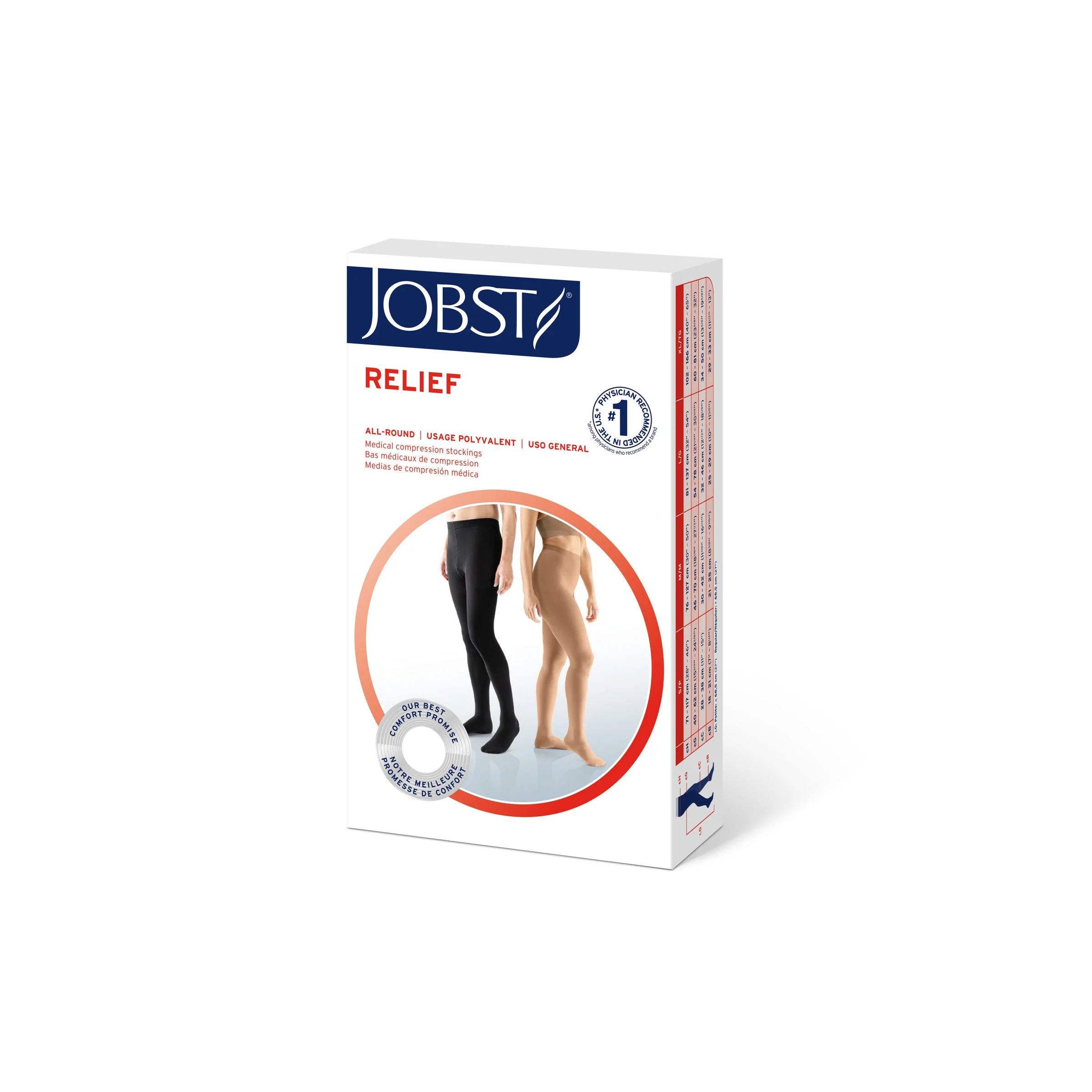 JOBST® Relief Waist High 30-40 mmHg, Open Toe - Image 3