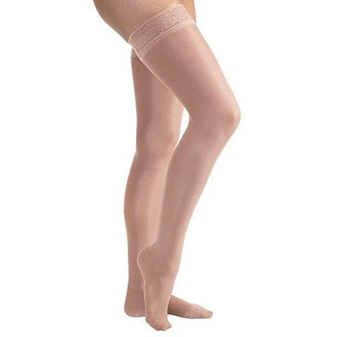 JOBST® UltraSheer Women's Thigh High 15-20 mmHg w/ Lace Silicone Top Band - Image 3
