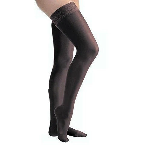JOBST® UltraSheer Women's Thigh High 20-30 mmHg w/ Lace Silicone Top Band - Image 4