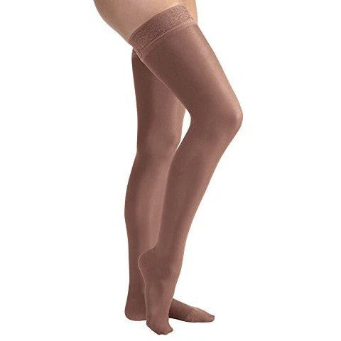 JOBST® UltraSheer Women's Thigh High 20-30 mmHg w/ Lace Silicone Top Band - Image 6